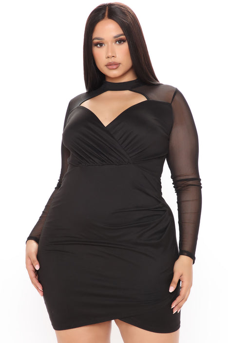 Going Out With You Mini Dress - Black ...